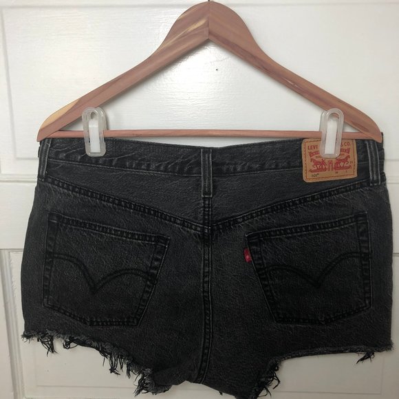 Levi's - 501 Original Shorts, Charcoal - Picture 5 of 16